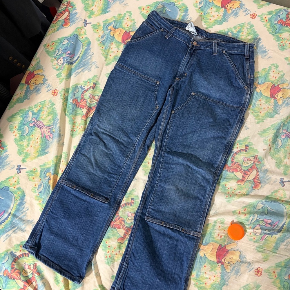 Carhartt Men's Indigo Blue Relaxed Work Jeans